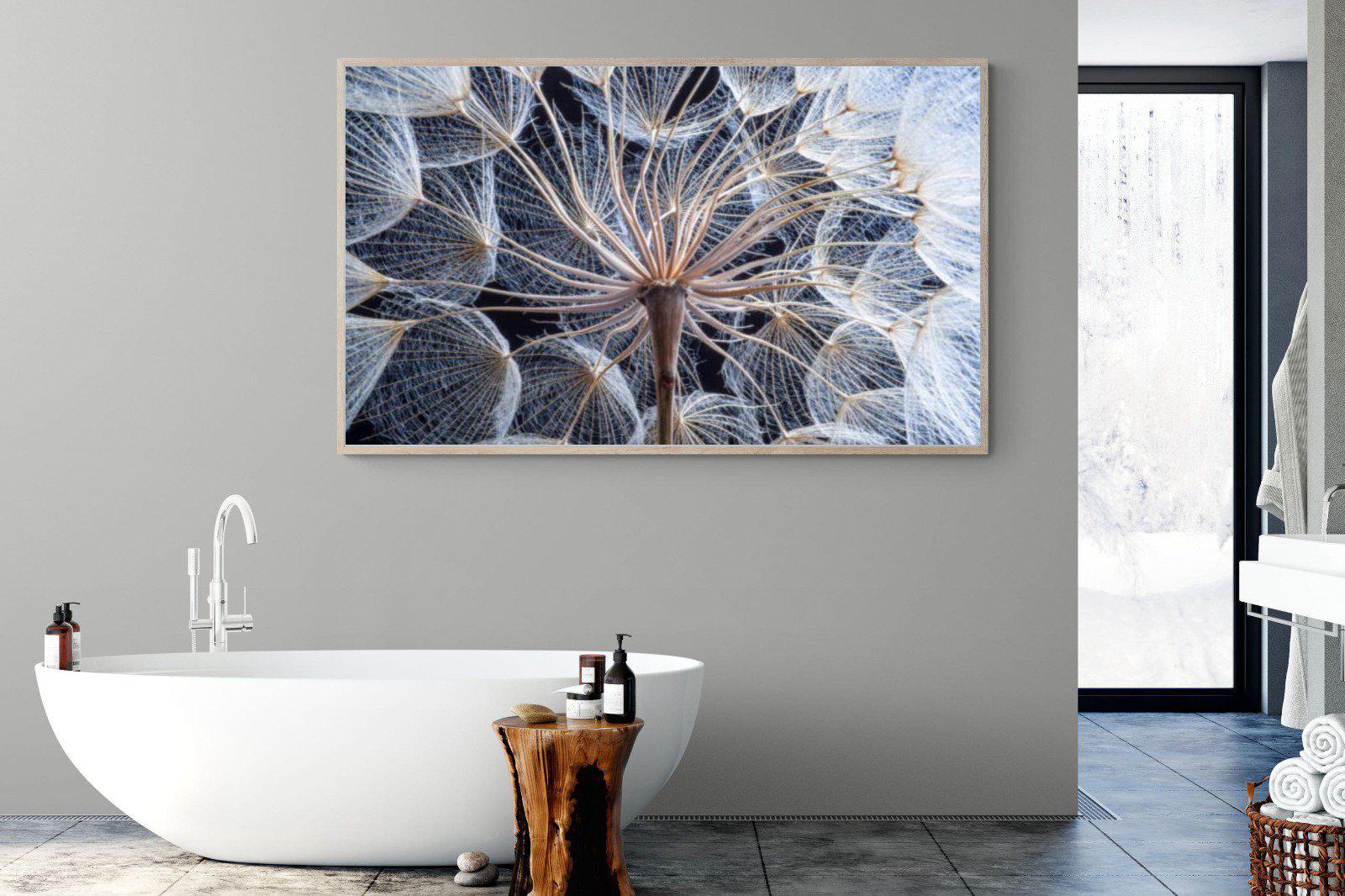 Dandelion Close Up-Wall_Art-180 x 110cm-Mounted Canvas-Wood-Pixalot