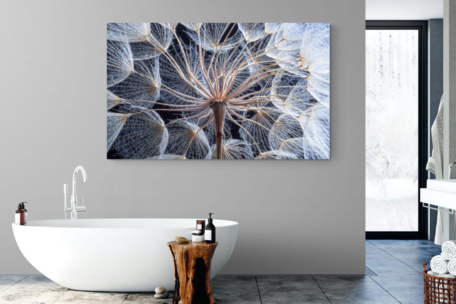 Dandelion Close Up-Wall_Art-180 x 110cm-Mounted Canvas-No Frame-Pixalot
