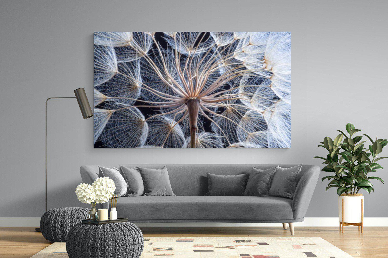 Dandelion Close Up-Wall_Art-220 x 130cm-Mounted Canvas-No Frame-Pixalot
