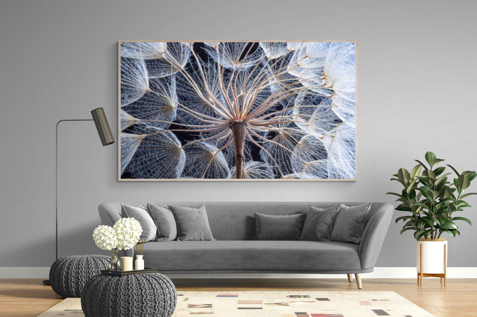 Dandelion Close Up-Wall_Art-220 x 130cm-Mounted Canvas-Wood-Pixalot