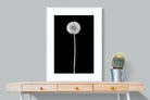 Dandelion Noir-Wall_Art-75 x 100cm-Framed Print-White-Pixalot