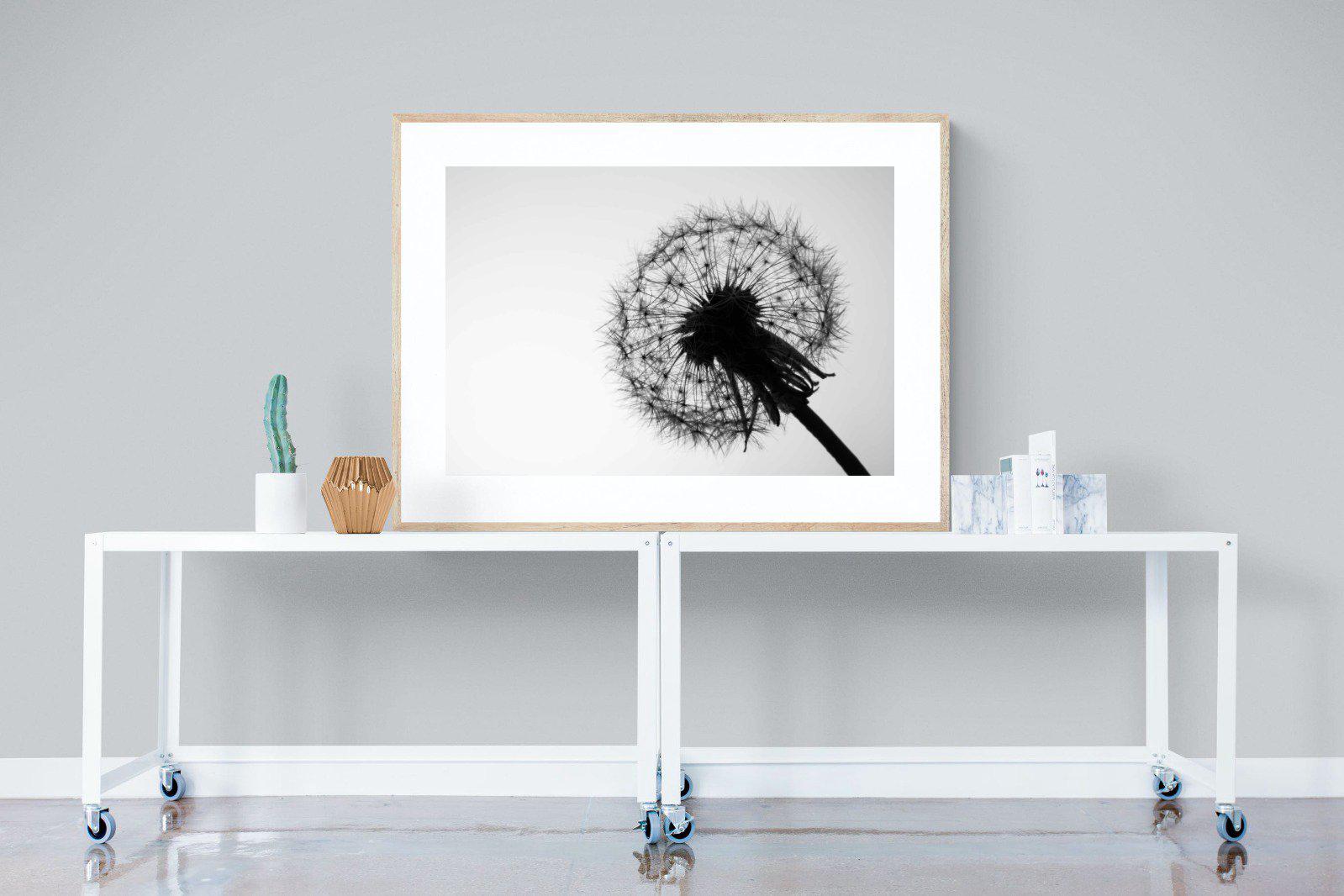 Dandelion-Wall_Art-120 x 90cm-Framed Print-Wood-Pixalot