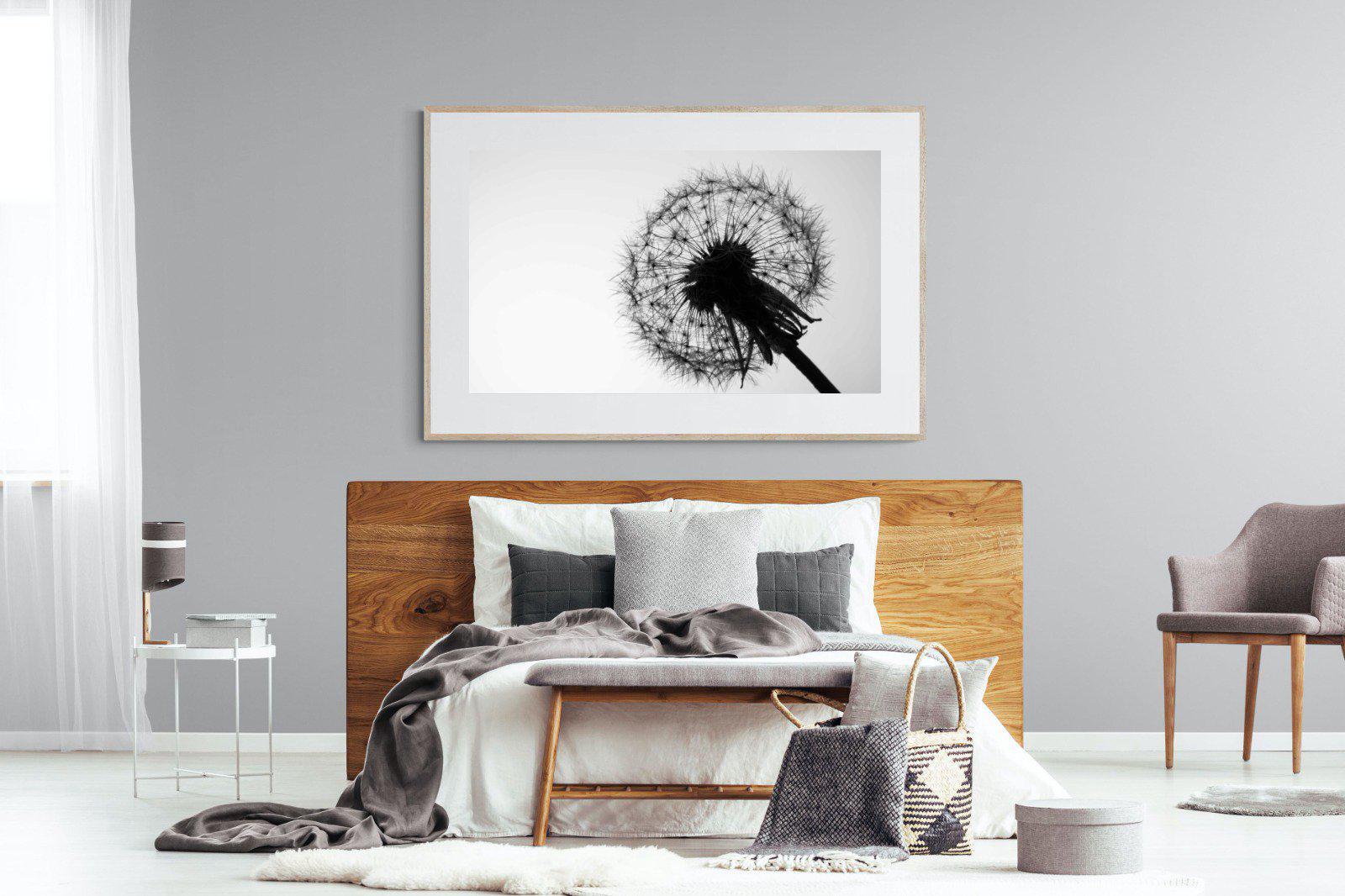 Dandelion-Wall_Art-150 x 100cm-Framed Print-Wood-Pixalot