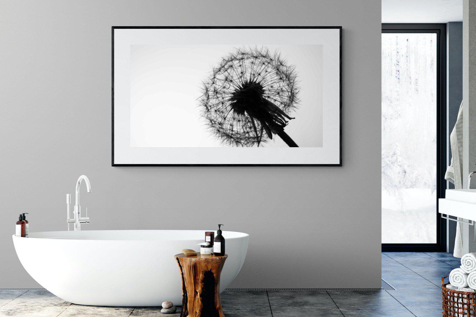Dandelion-Wall_Art-180 x 110cm-Framed Print-Black-Pixalot