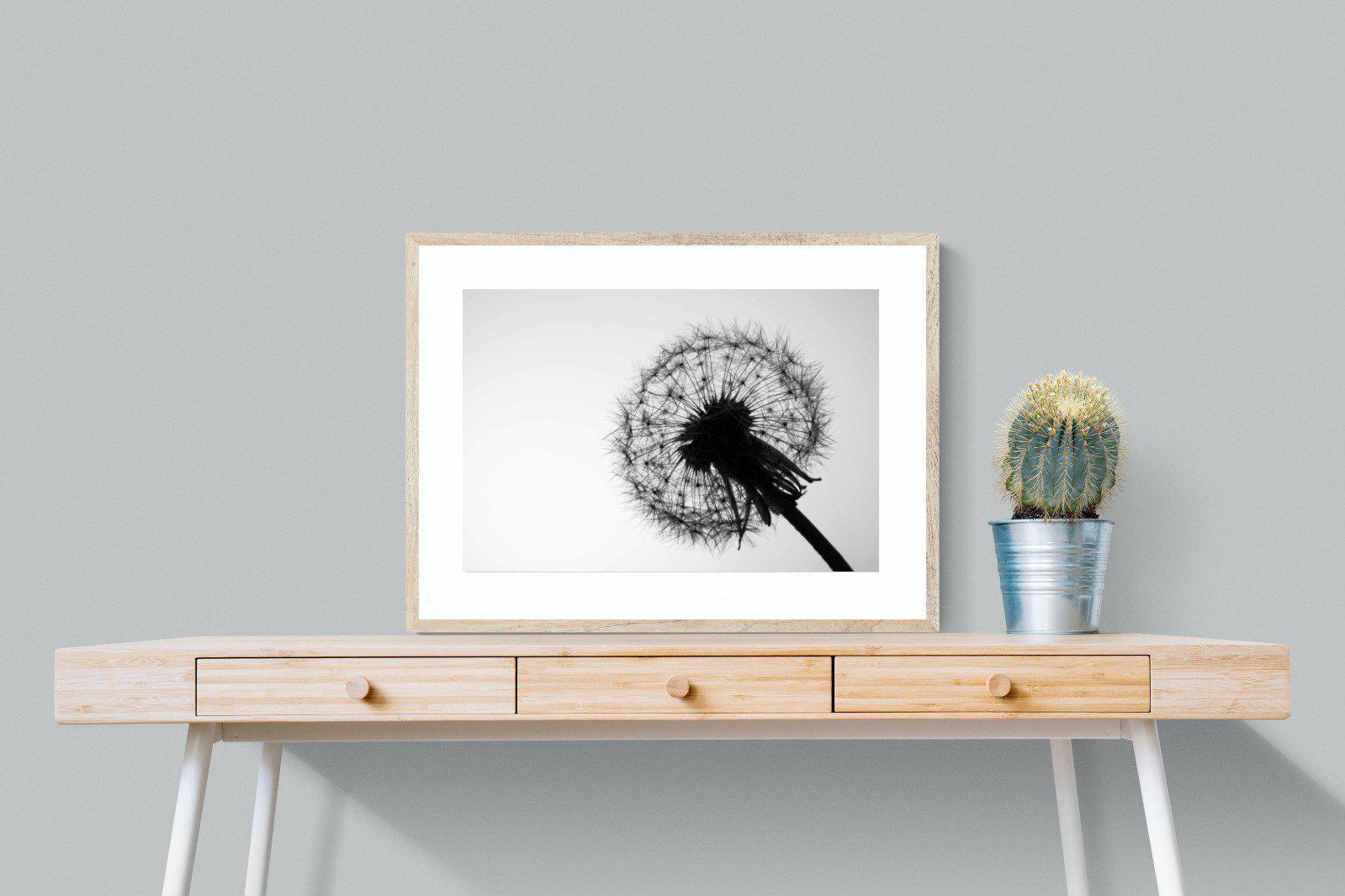 Dandelion-Wall_Art-80 x 60cm-Framed Print-Wood-Pixalot