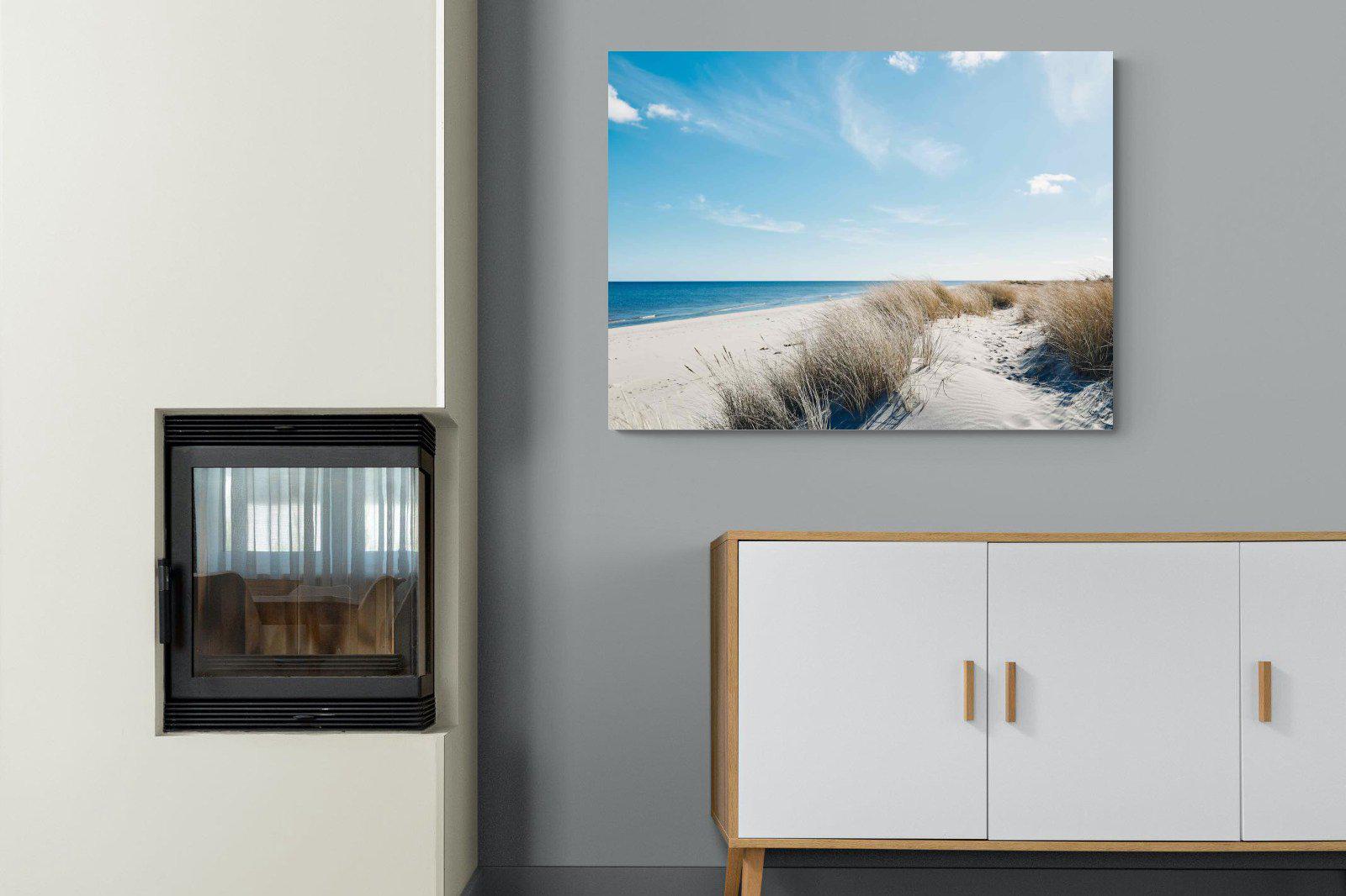Danish Coastline-Wall_Art-100 x 75cm-Mounted Canvas-No Frame-Pixalot