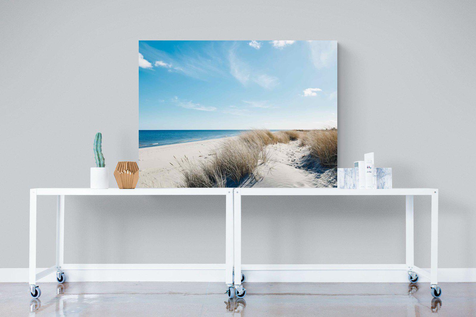Danish Coastline-Wall_Art-120 x 90cm-Mounted Canvas-No Frame-Pixalot