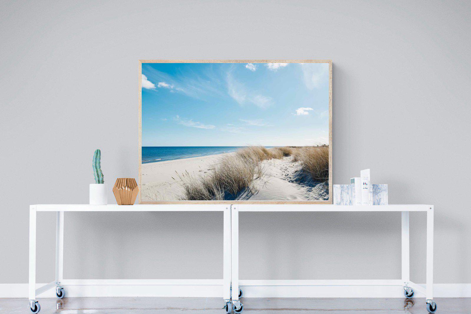 Danish Coastline-Wall_Art-120 x 90cm-Mounted Canvas-Wood-Pixalot