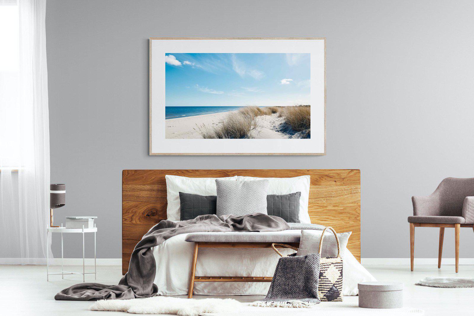 Danish Coastline-Wall_Art-150 x 100cm-Framed Print-Wood-Pixalot