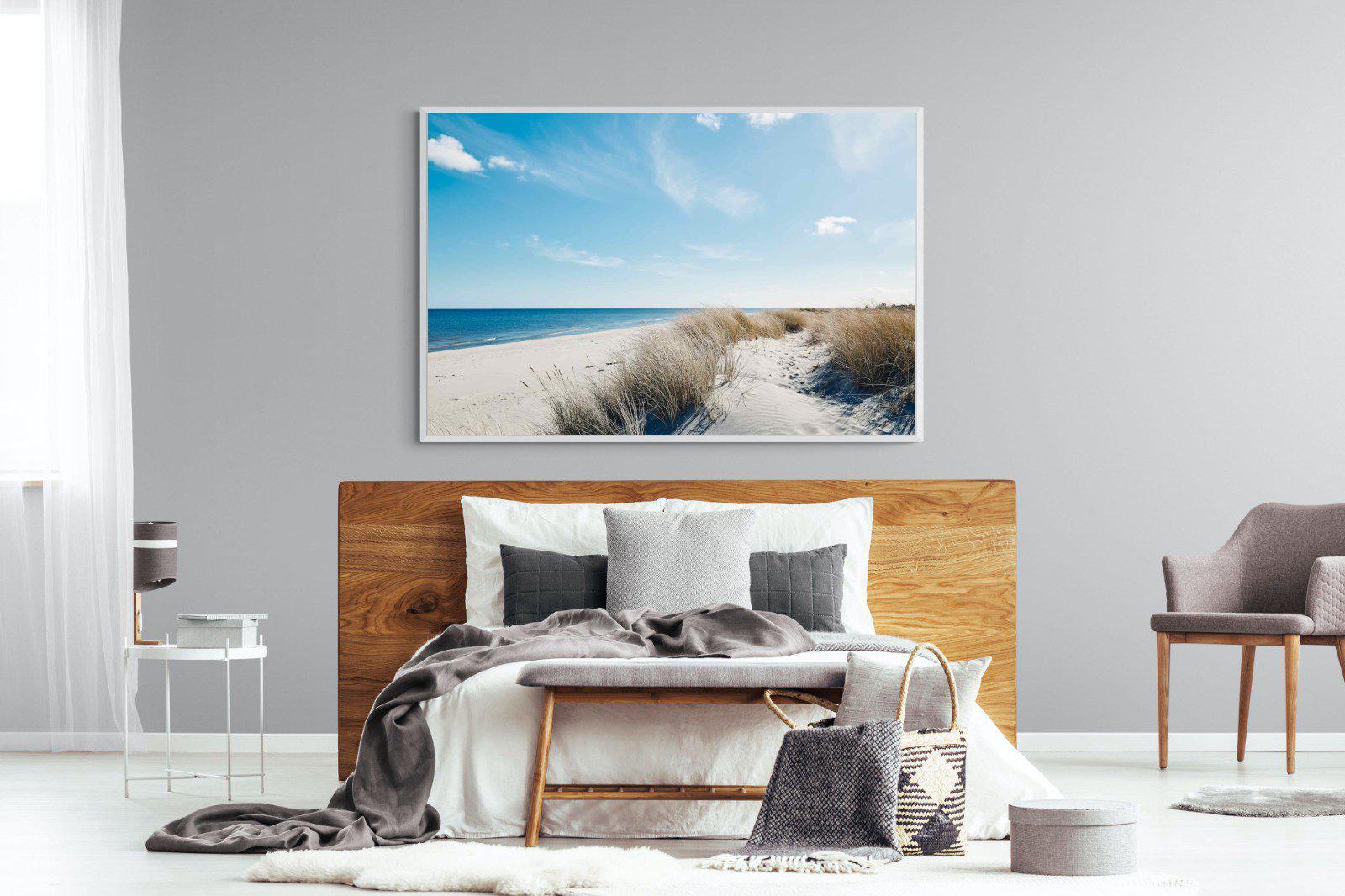 Danish Coastline-Wall_Art-150 x 100cm-Mounted Canvas-White-Pixalot