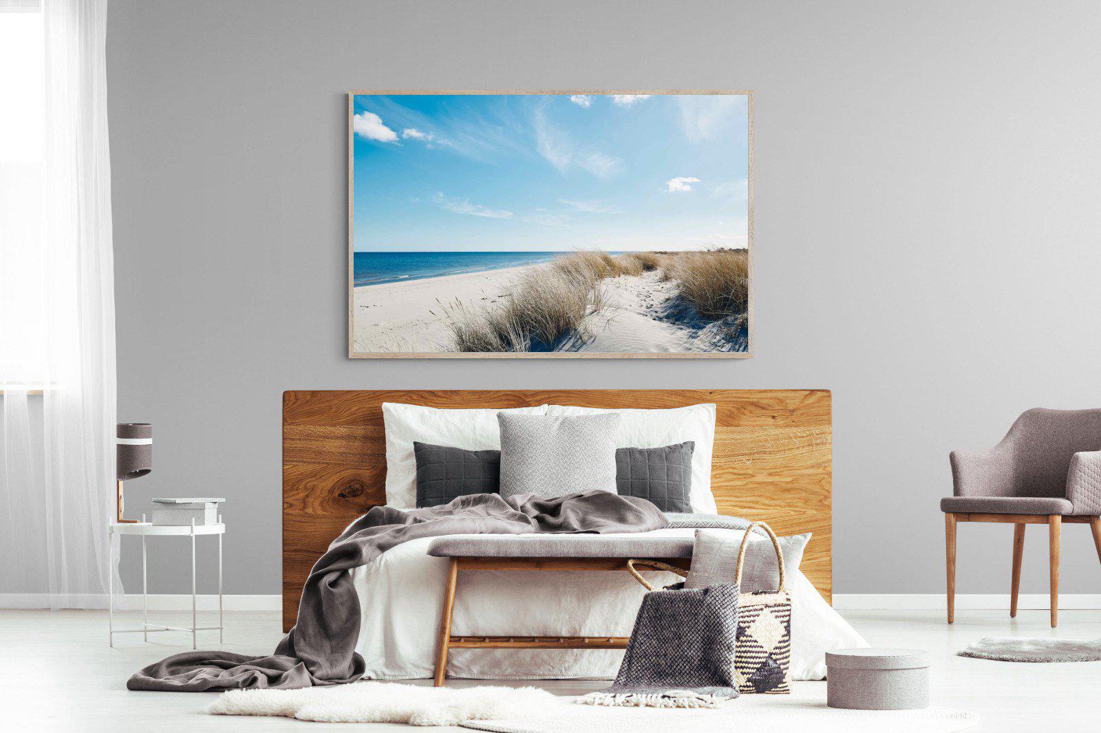Danish Coastline-Wall_Art-150 x 100cm-Mounted Canvas-Wood-Pixalot