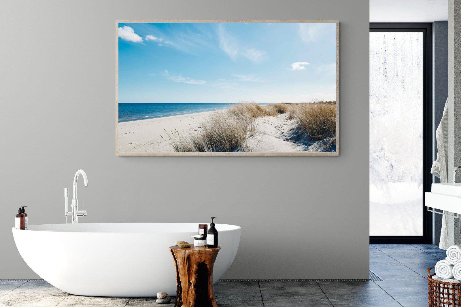 Danish Coastline-Wall_Art-180 x 110cm-Mounted Canvas-Wood-Pixalot