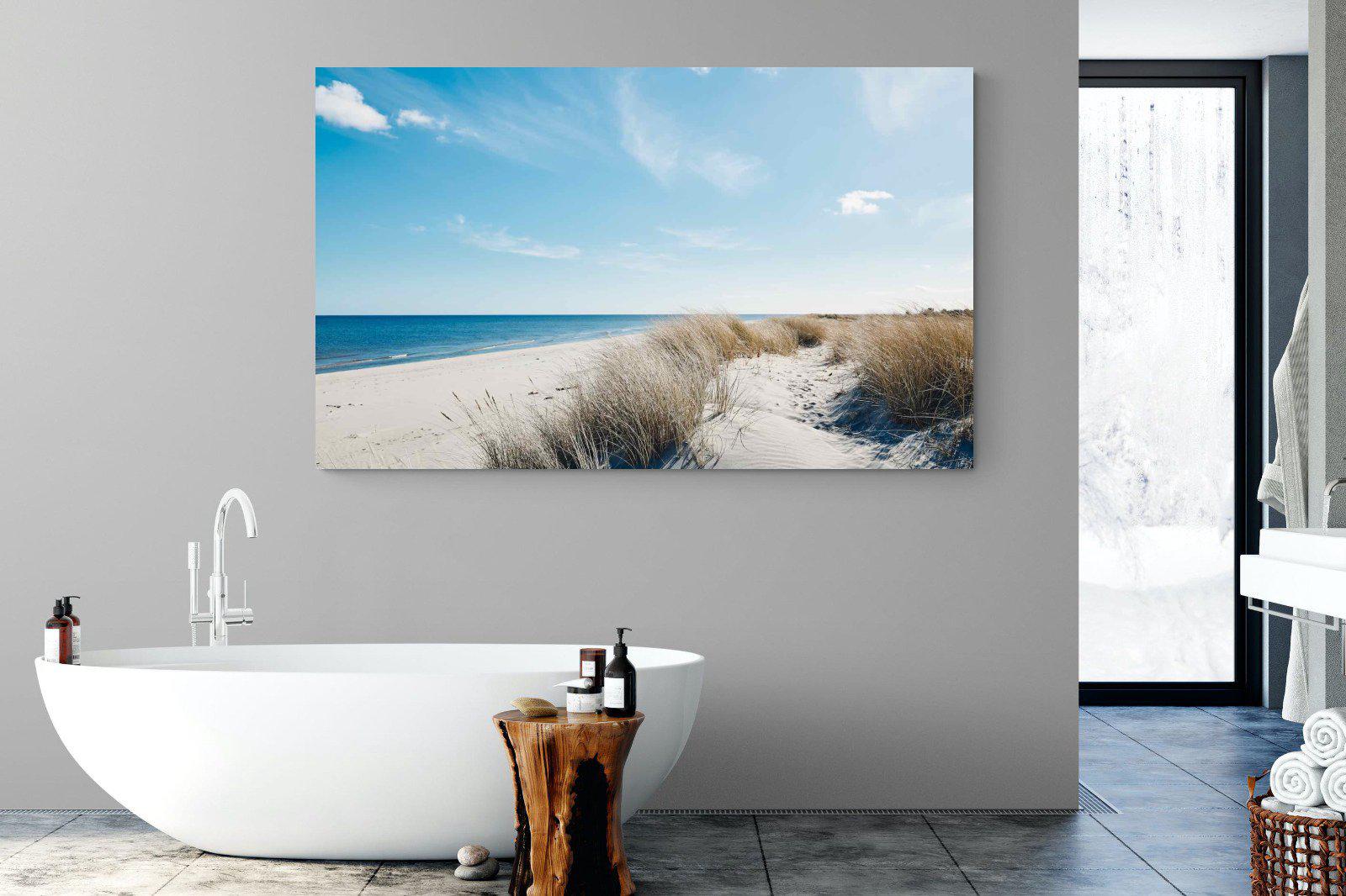 Danish Coastline-Wall_Art-180 x 110cm-Mounted Canvas-No Frame-Pixalot