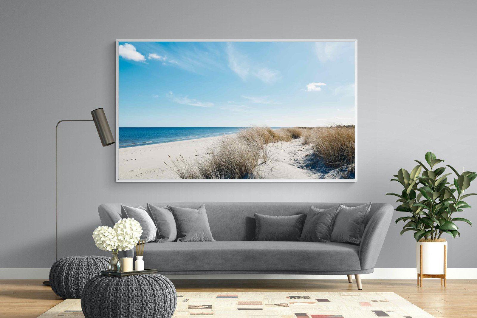 Danish Coastline-Wall_Art-220 x 130cm-Mounted Canvas-White-Pixalot