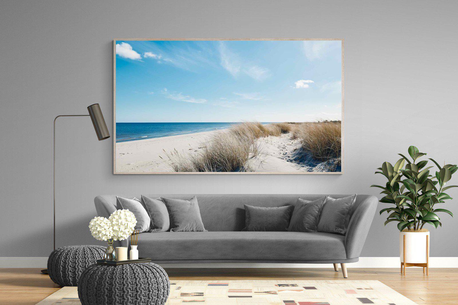 Danish Coastline-Wall_Art-220 x 130cm-Mounted Canvas-Wood-Pixalot