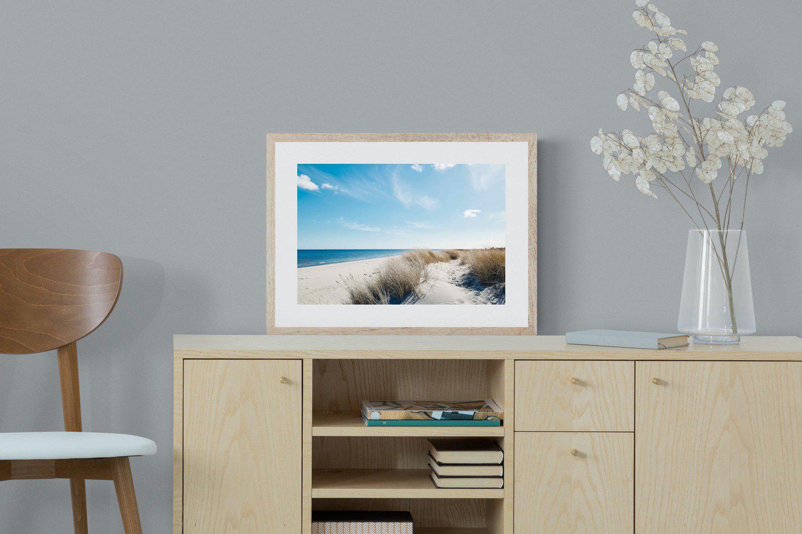 Danish Coastline-Wall_Art-60 x 45cm-Framed Print-Wood-Pixalot