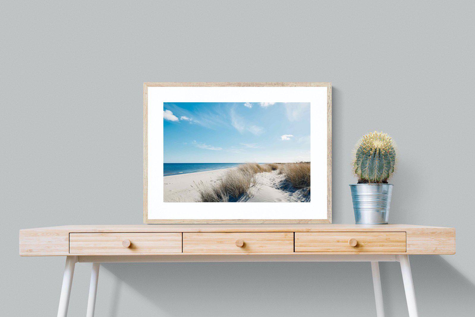 Danish Coastline-Wall_Art-80 x 60cm-Framed Print-Wood-Pixalot