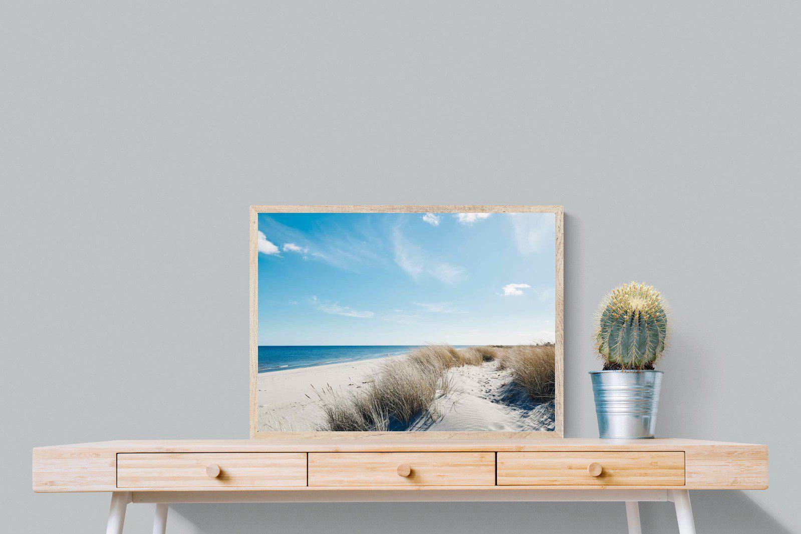 Danish Coastline-Wall_Art-80 x 60cm-Mounted Canvas-Wood-Pixalot