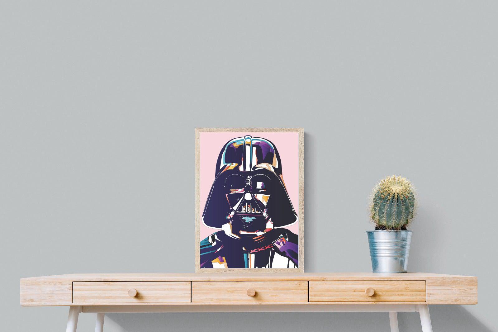 Darth Vader-Wall_Art-45 x 60cm-Mounted Canvas-Wood-Pixalot