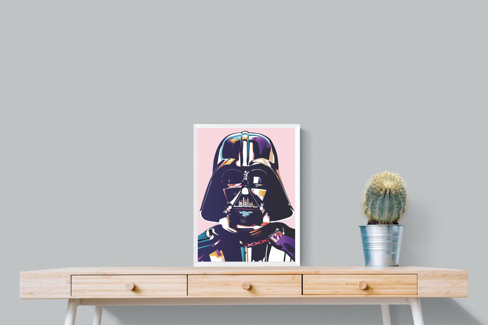 Darth Vader-Wall_Art-45 x 60cm-Mounted Canvas-White-Pixalot