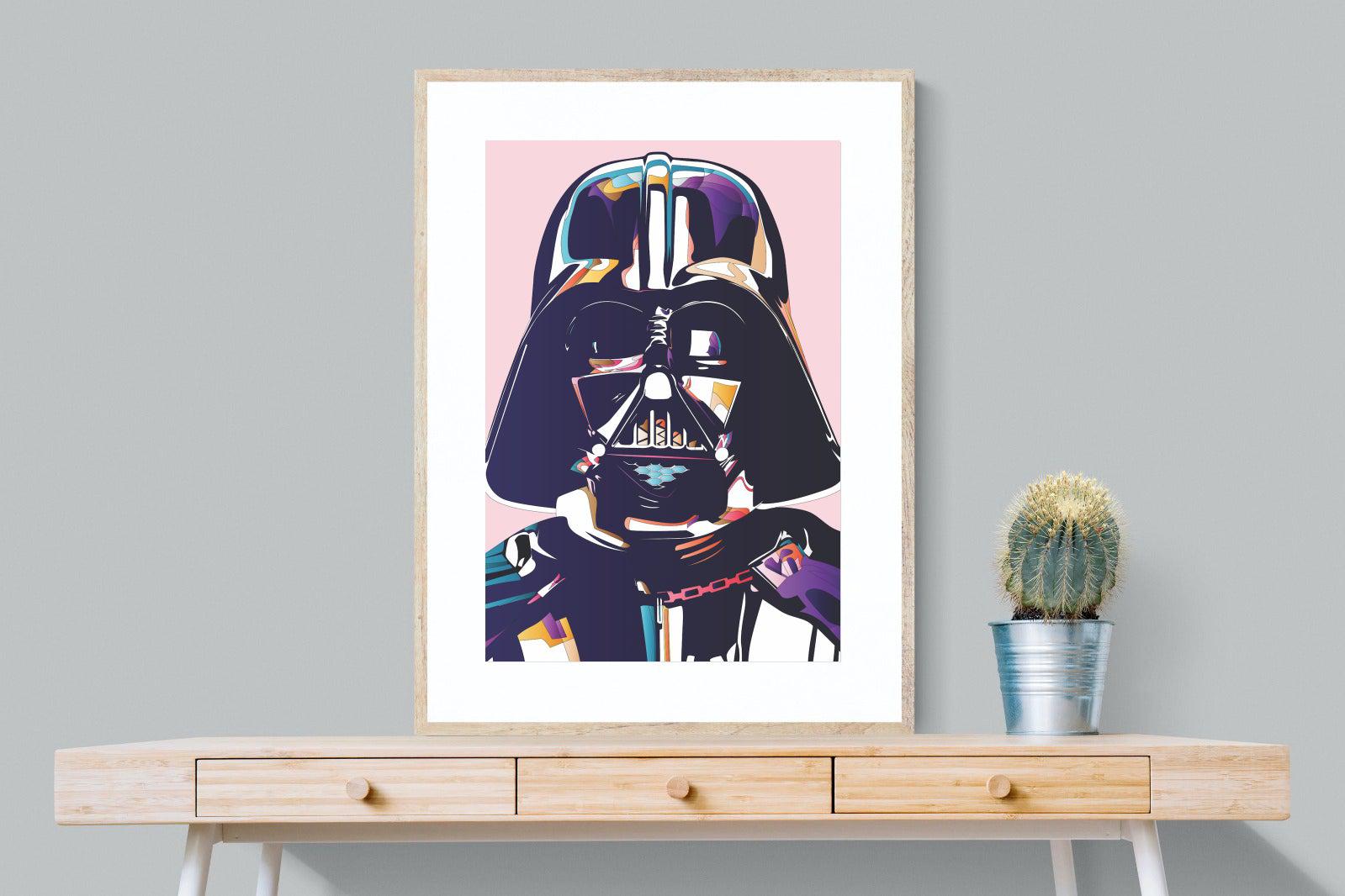 Darth Vader-Wall_Art-75 x 100cm-Framed Print-Wood-Pixalot
