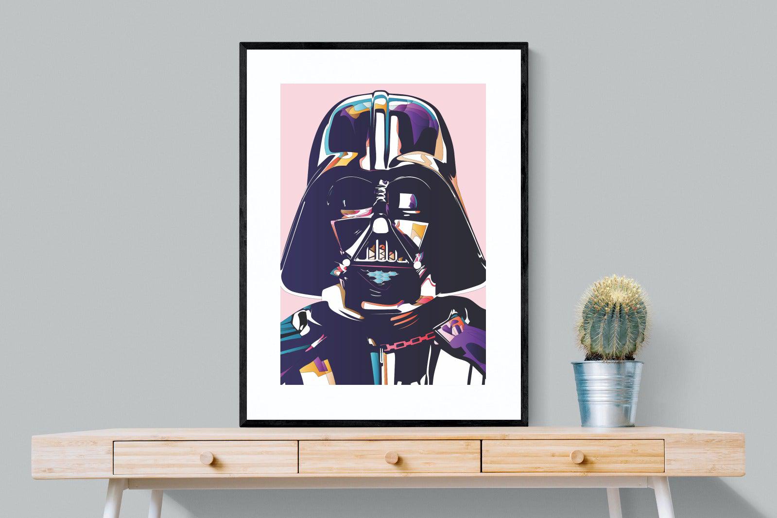 Darth Vader-Wall_Art-75 x 100cm-Framed Print-Black-Pixalot
