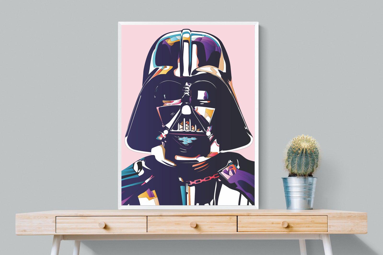 Darth Vader-Wall_Art-75 x 100cm-Mounted Canvas-White-Pixalot