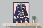 Darth Vader-Wall_Art-75 x 100cm-Mounted Canvas-Black-Pixalot