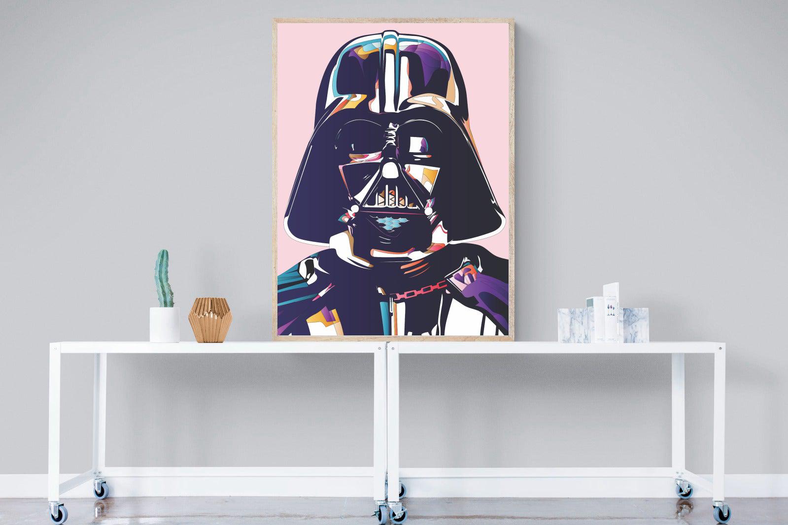 Darth Vader-Wall_Art-90 x 120cm-Mounted Canvas-Wood-Pixalot