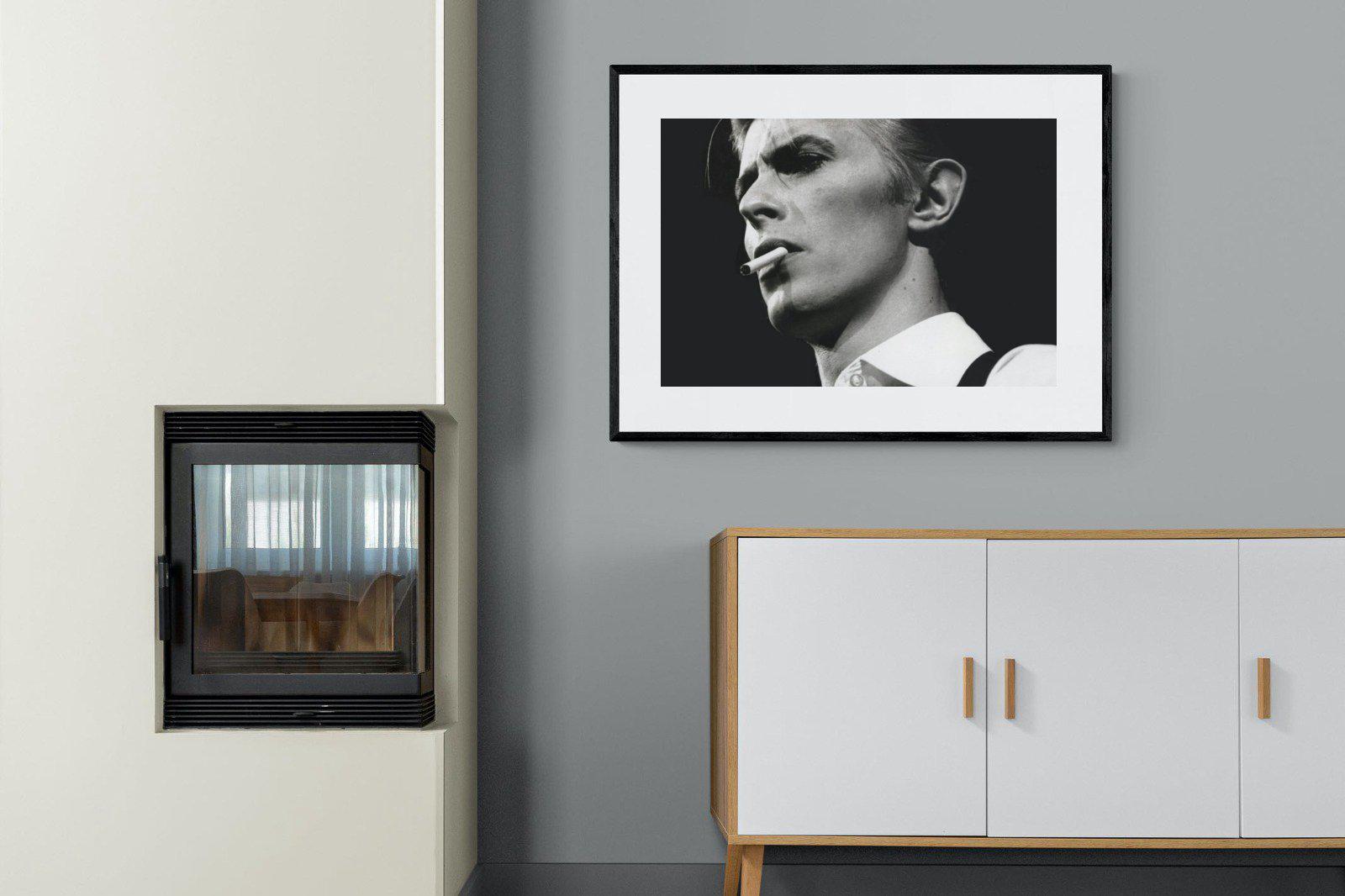 David Bowie-Wall_Art-100 x 75cm-Framed Print-Black-Pixalot