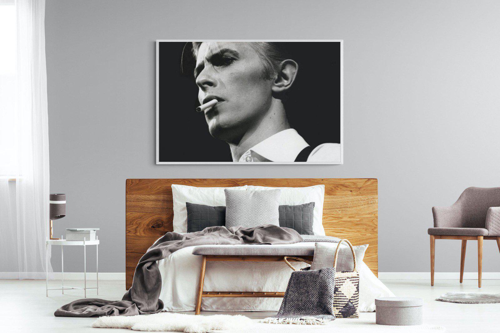 David Bowie-Wall_Art-150 x 100cm-Mounted Canvas-White-Pixalot