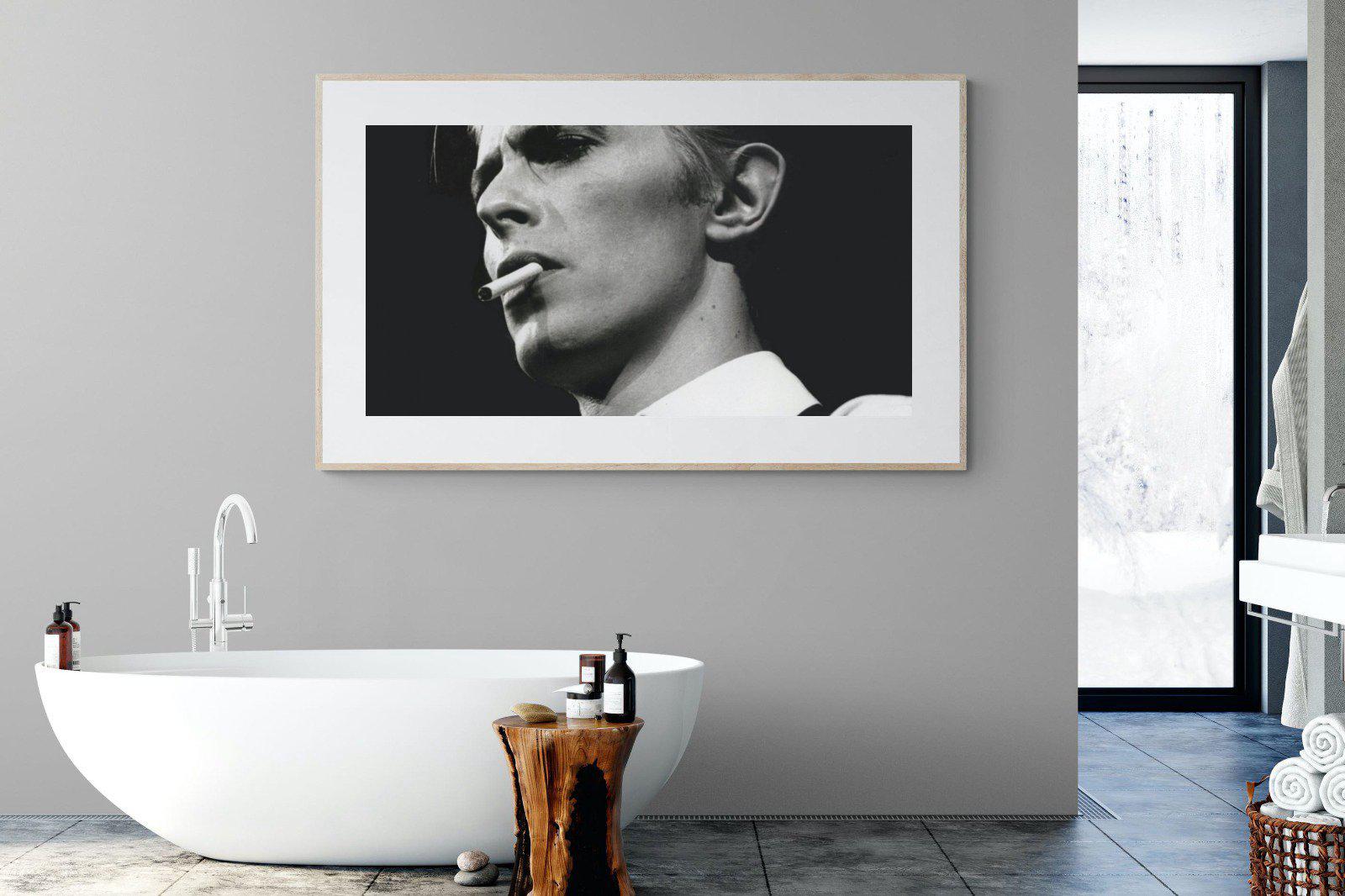David Bowie-Wall_Art-180 x 110cm-Framed Print-Wood-Pixalot