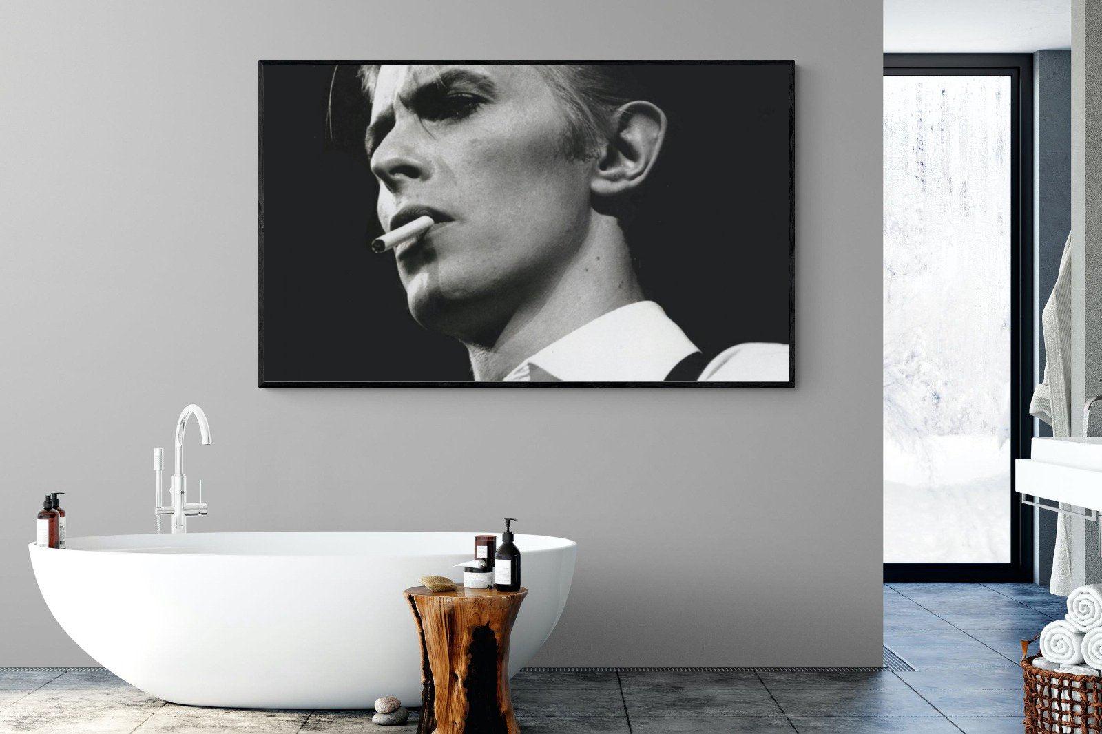 David Bowie-Wall_Art-180 x 110cm-Mounted Canvas-Black-Pixalot