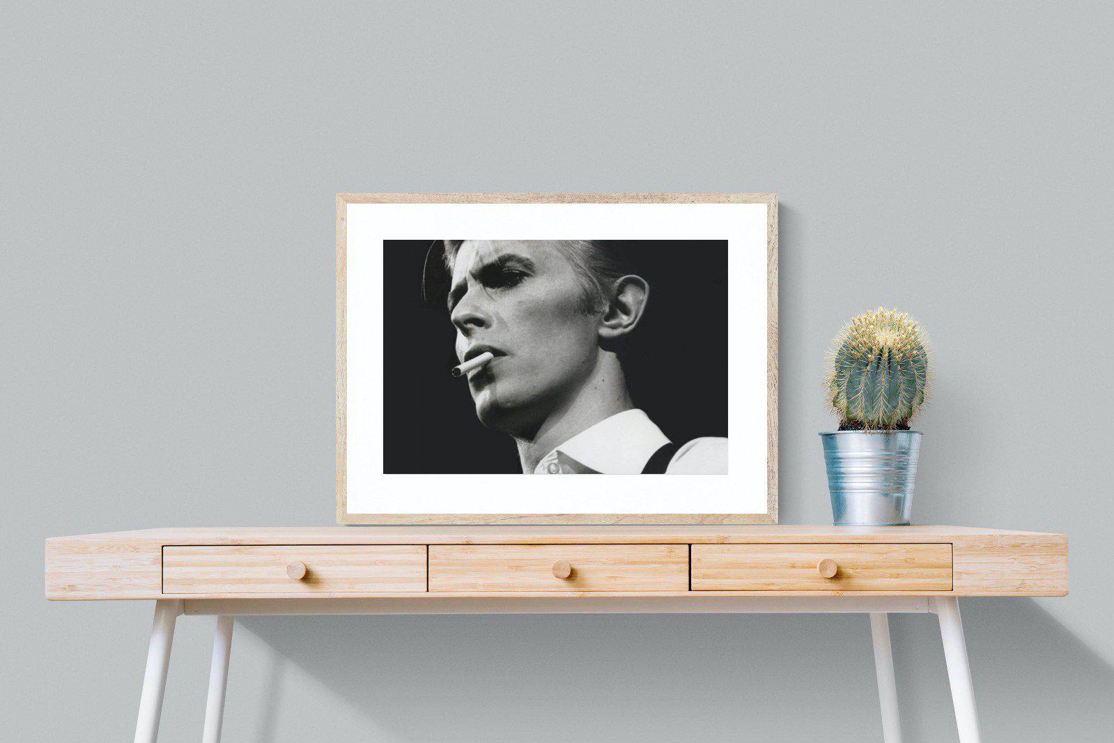David Bowie-Wall_Art-80 x 60cm-Framed Print-Wood-Pixalot