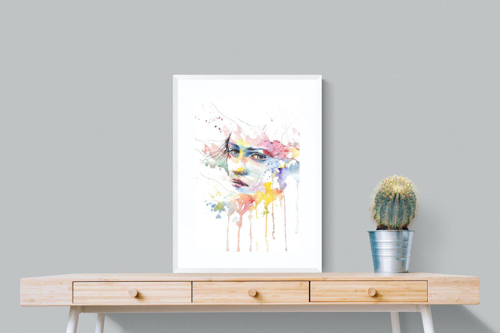 Deep in Thought-Wall_Art-60 x 80cm-Framed Print-White-Pixalot