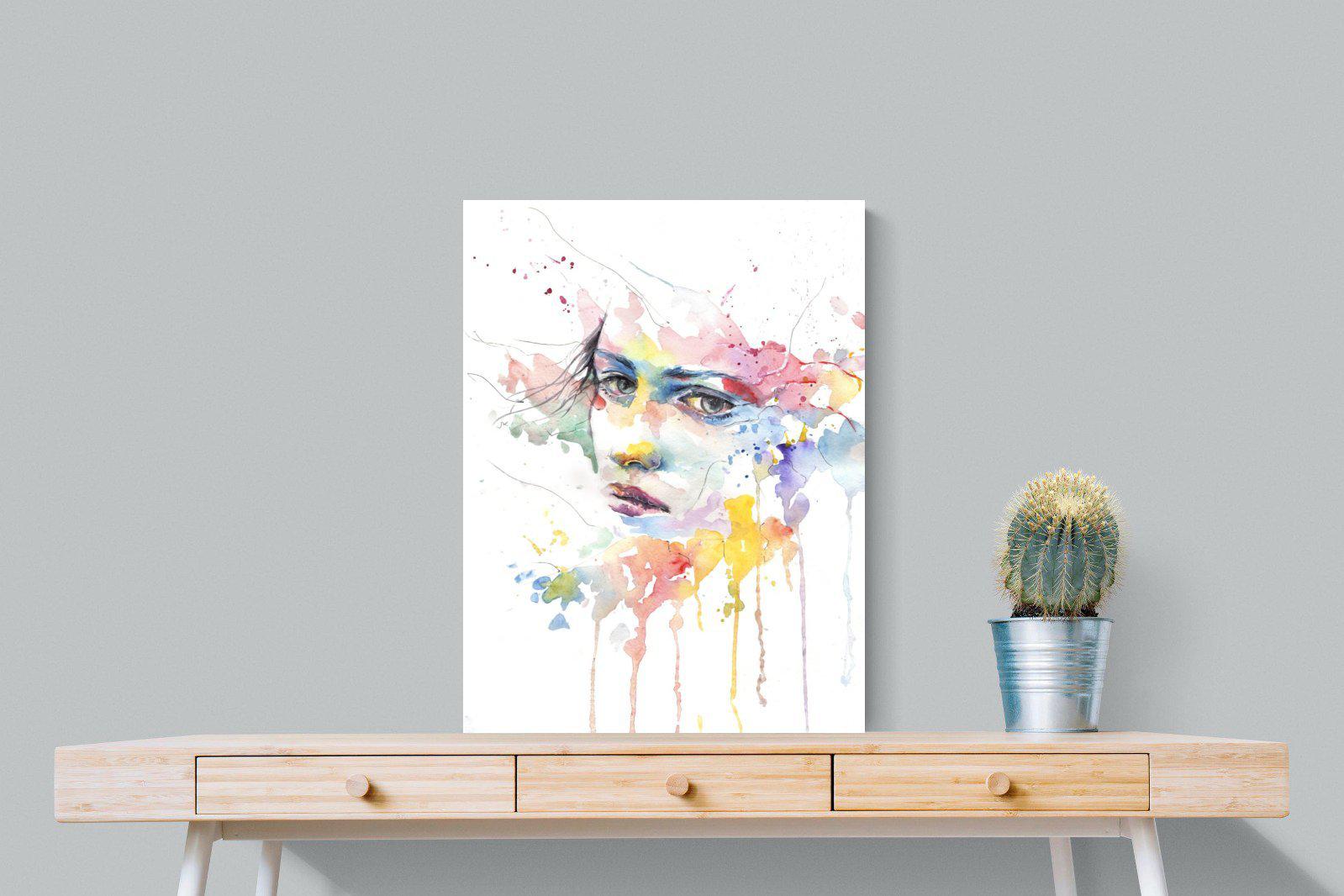 Deep in Thought-Wall_Art-60 x 80cm-Mounted Canvas-No Frame-Pixalot