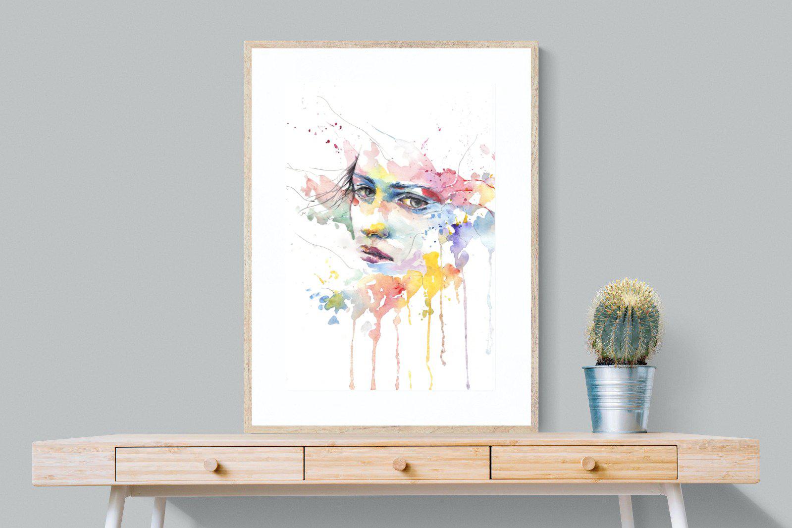 Deep in Thought-Wall_Art-75 x 100cm-Framed Print-Wood-Pixalot