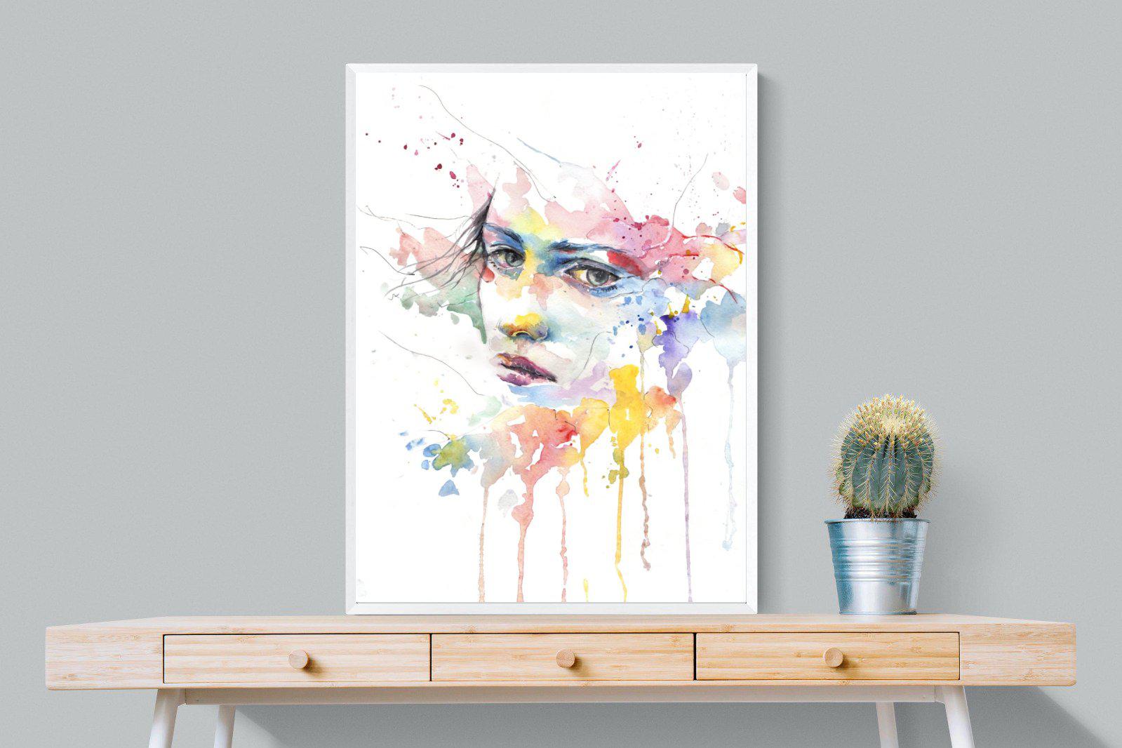 Deep in Thought-Wall_Art-75 x 100cm-Mounted Canvas-White-Pixalot