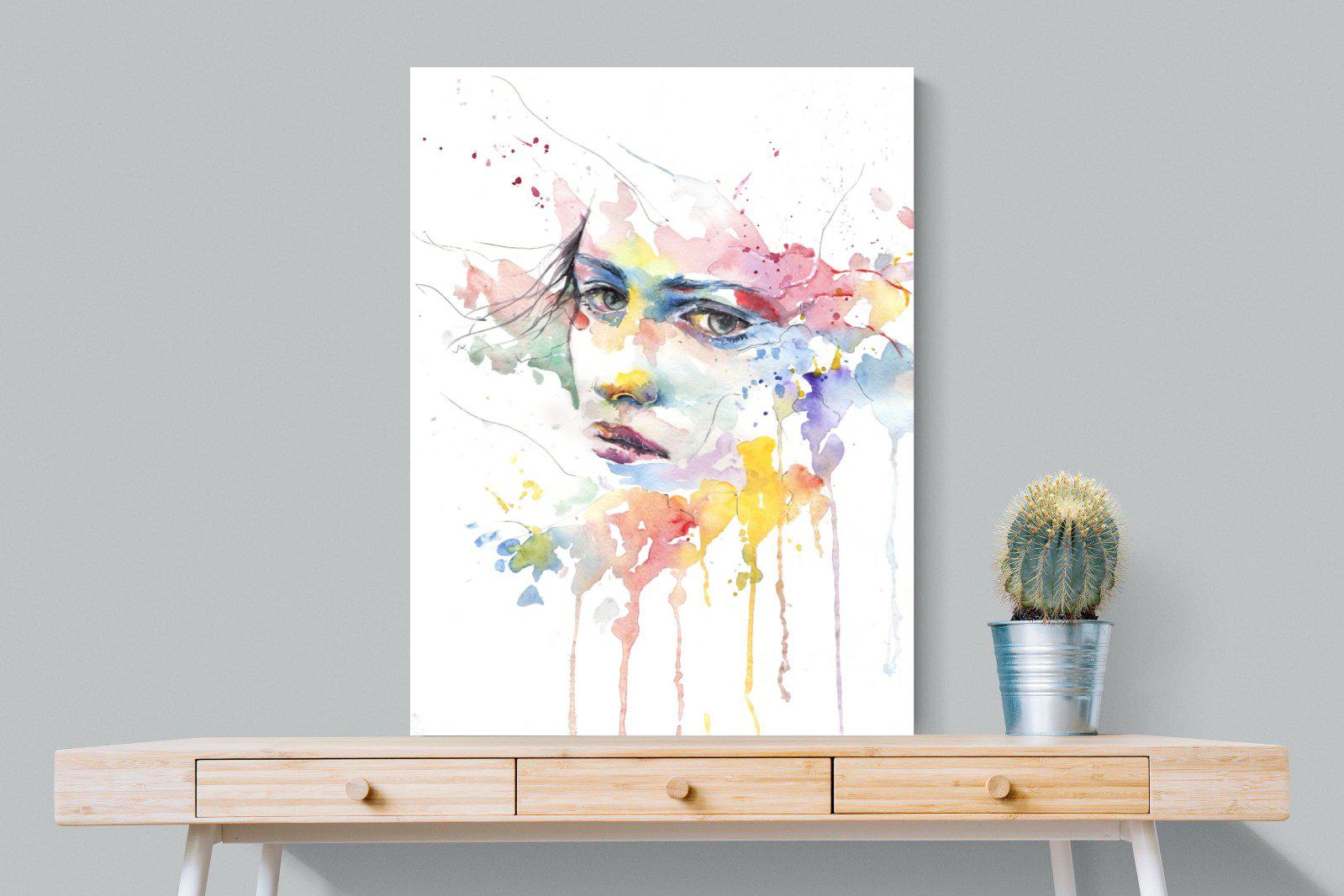 Deep in Thought-Wall_Art-75 x 100cm-Mounted Canvas-No Frame-Pixalot