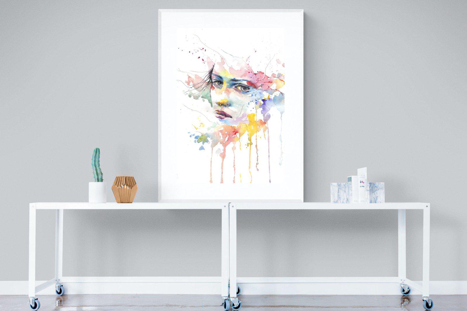 Deep in Thought-Wall_Art-90 x 120cm-Framed Print-White-Pixalot