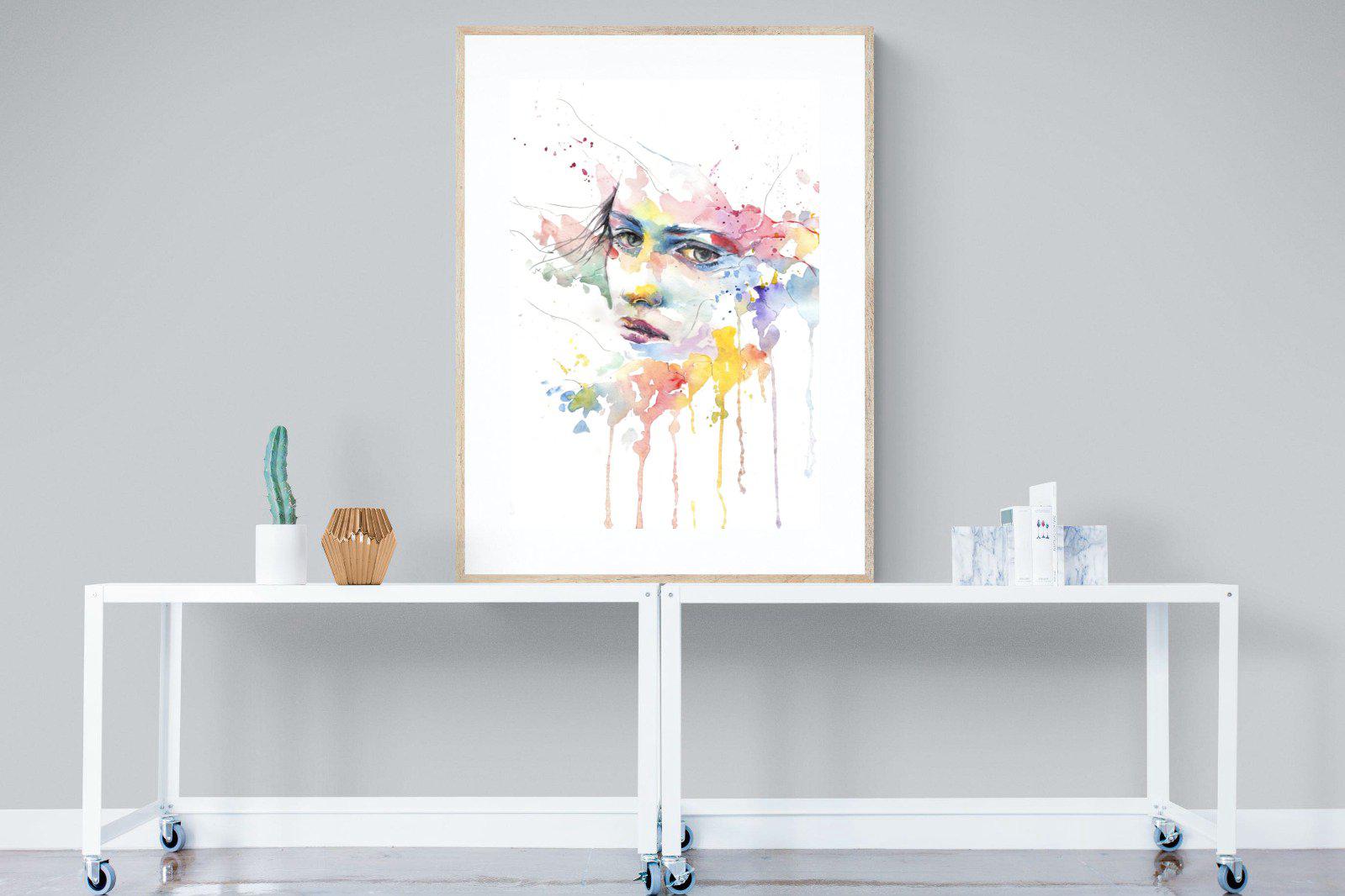 Deep in Thought-Wall_Art-90 x 120cm-Framed Print-Wood-Pixalot