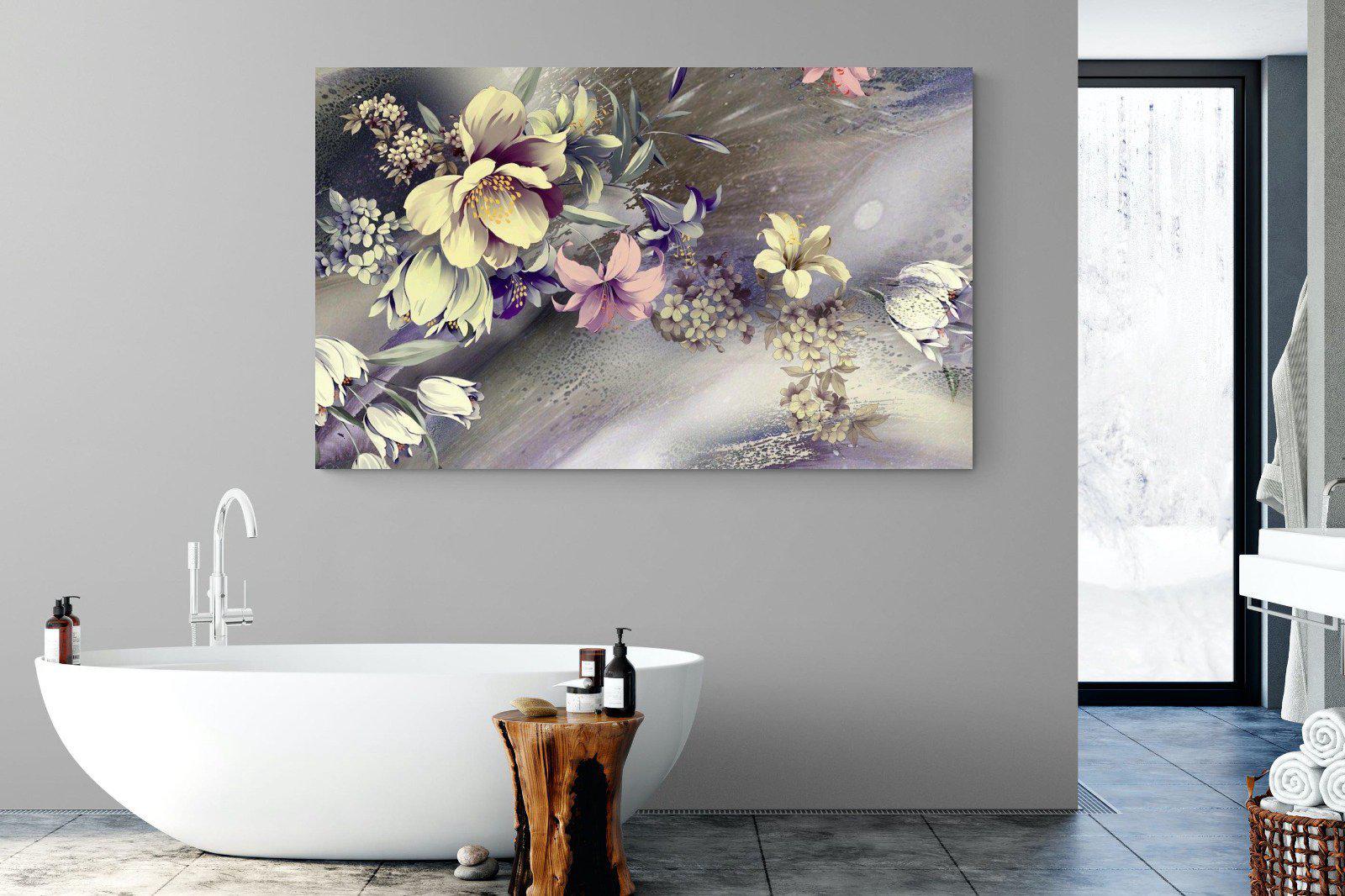 Delicate Floral-Wall_Art-180 x 110cm-Mounted Canvas-No Frame-Pixalot