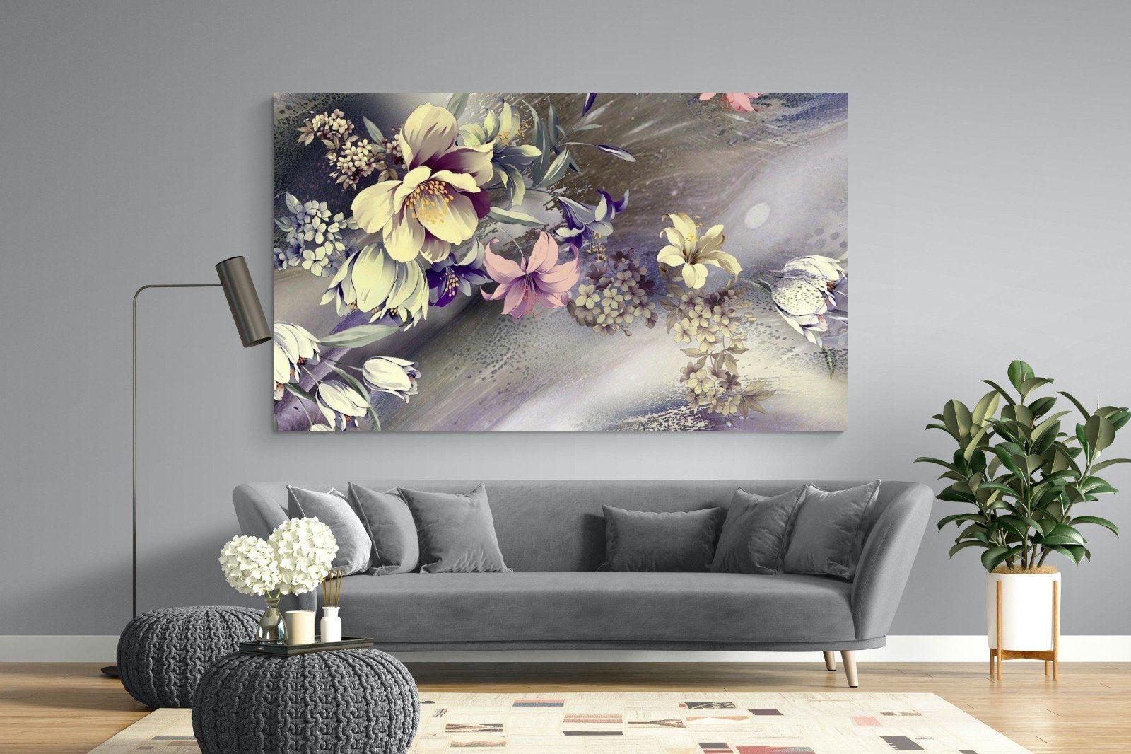 Delicate Floral-Wall_Art-220 x 130cm-Mounted Canvas-No Frame-Pixalot