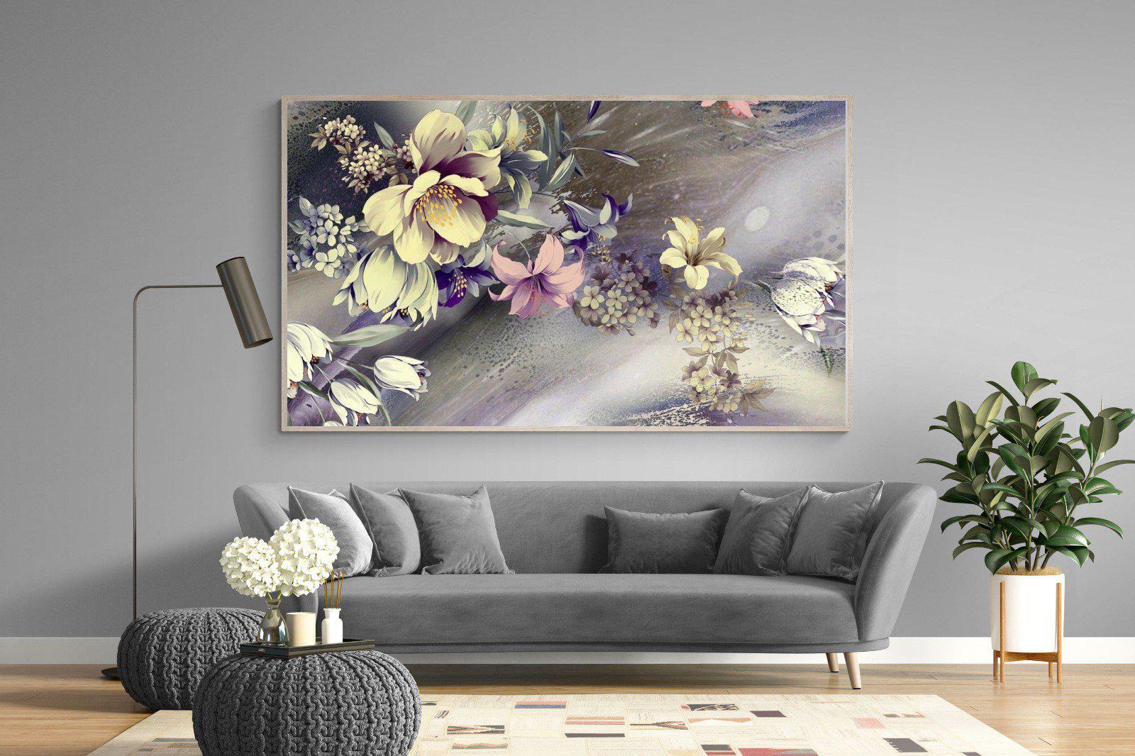 Delicate Floral-Wall_Art-220 x 130cm-Mounted Canvas-Wood-Pixalot
