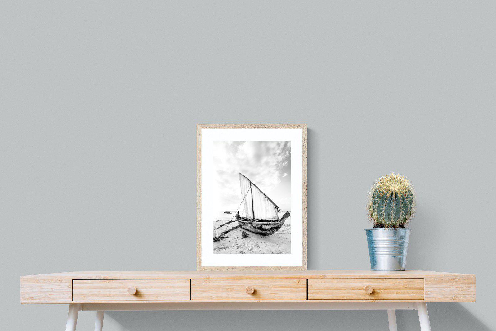 Dhow-Wall_Art-45 x 60cm-Framed Print-Wood-Pixalot