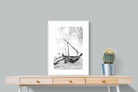 Dhow-Wall_Art-60 x 80cm-Framed Print-White-Pixalot