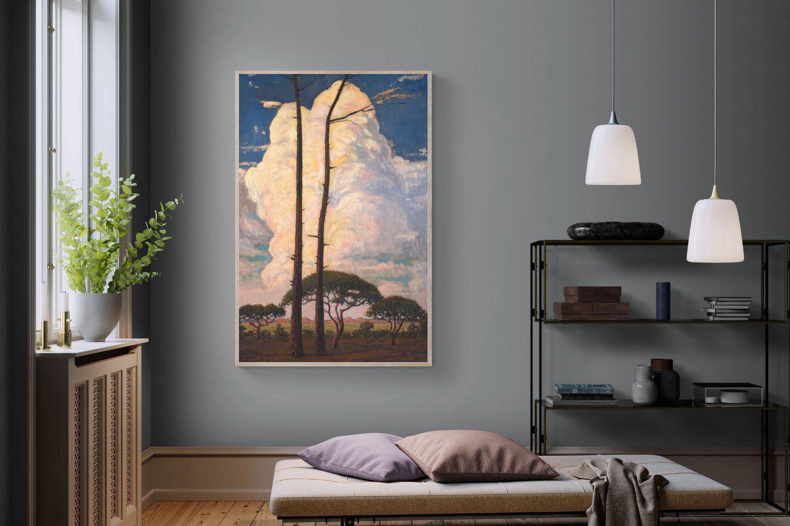 Die Wolk-Wall_Art-120 x 180cm-Mounted Canvas-Wood-Pixalot