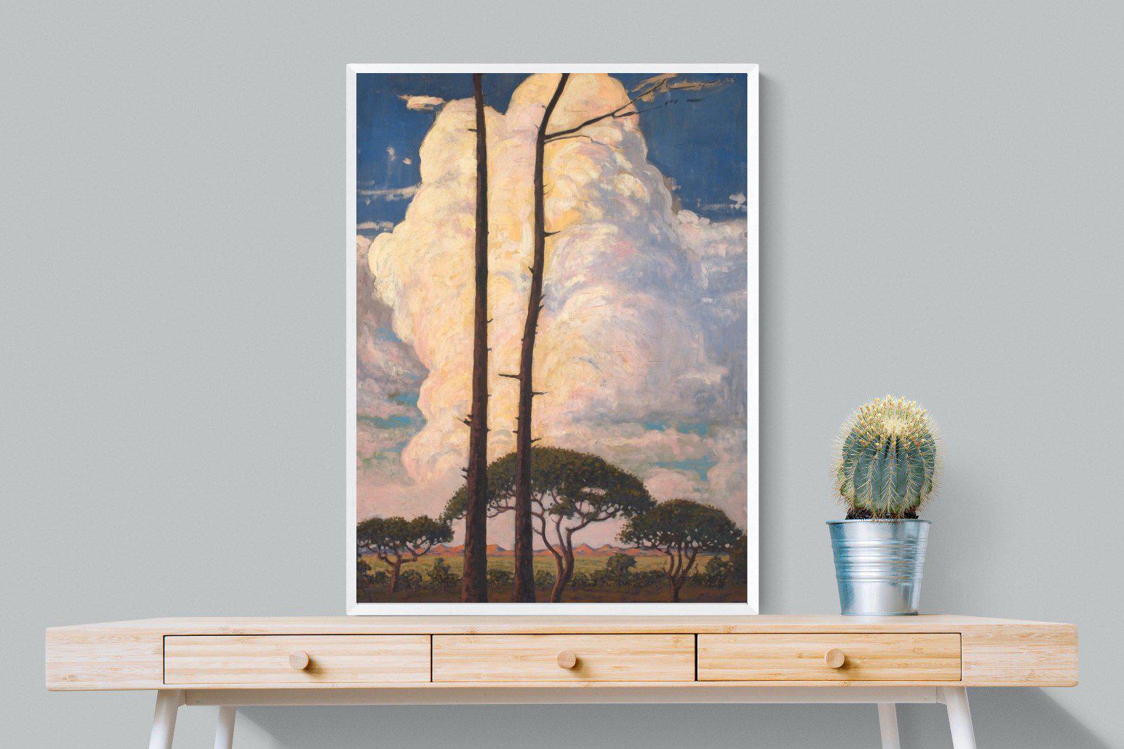 Die Wolk-Wall_Art-75 x 100cm-Mounted Canvas-White-Pixalot