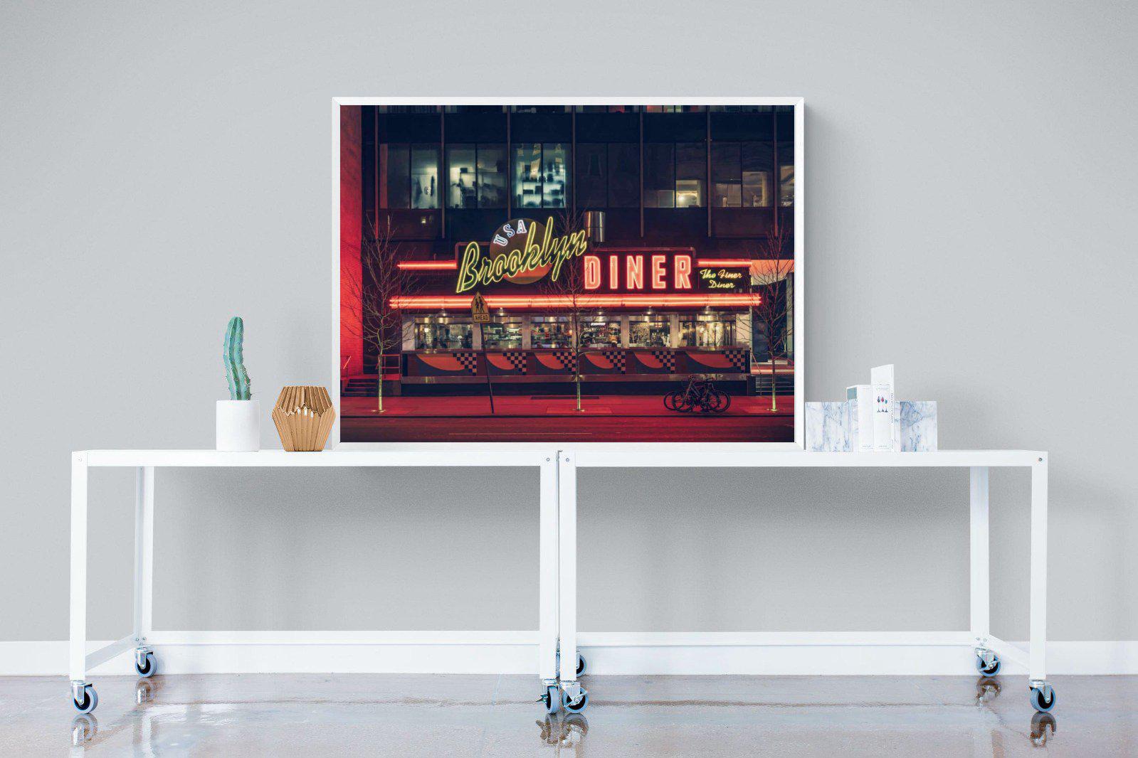 Diner-Wall_Art-120 x 90cm-Mounted Canvas-White-Pixalot