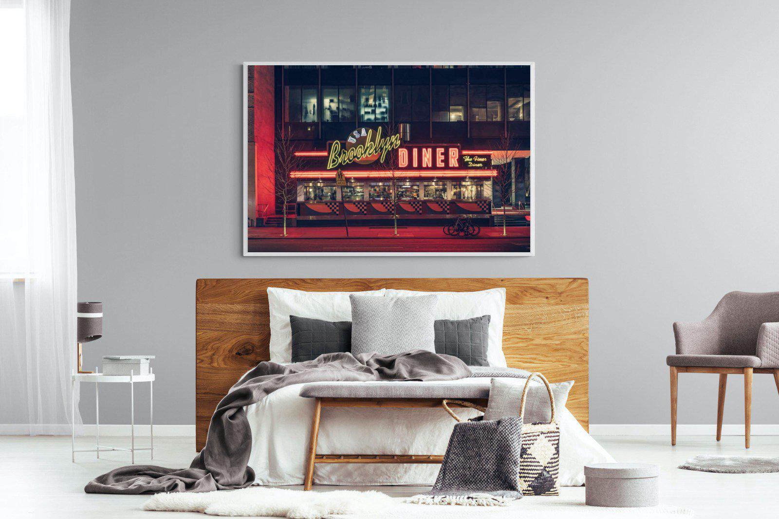 Diner-Wall_Art-150 x 100cm-Mounted Canvas-White-Pixalot